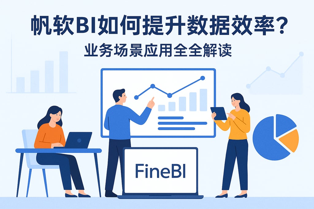 帆软BI如何提升数据效率？业务场景应用全解读