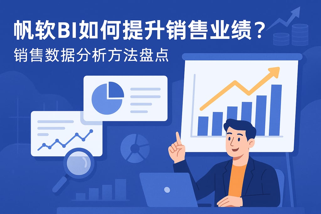 帆软BI如何提升销售业绩？销售数据分析方法盘点