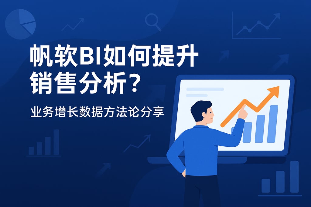 帆软BI如何提升销售分析？业务增长数据方法论分享
