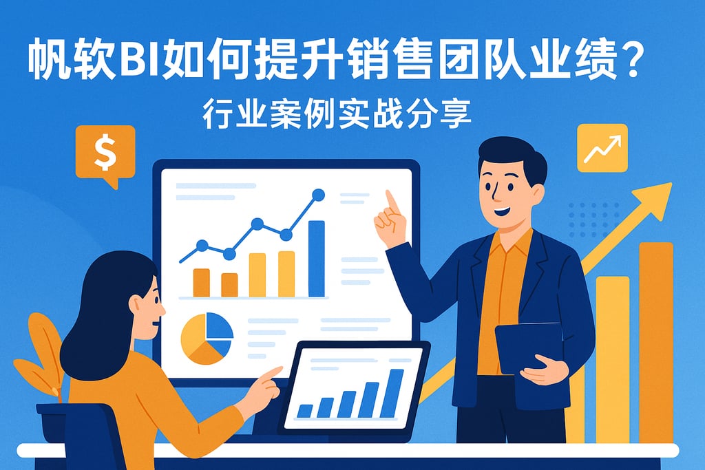 帆软BI如何提升销售团队业绩？行业案例实战分享