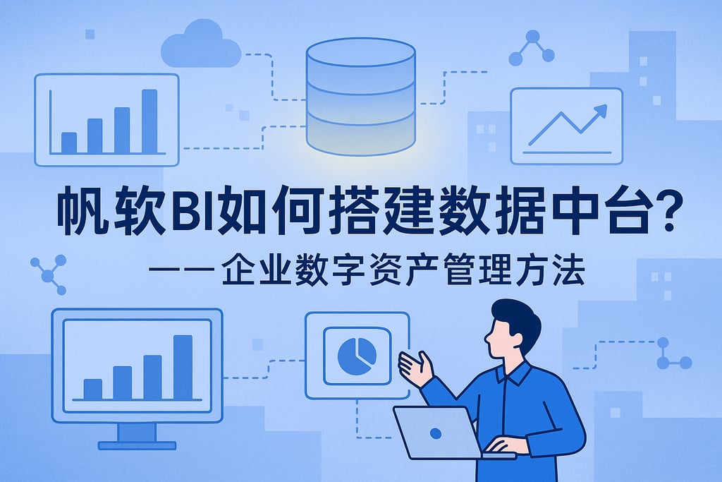 帆软BI如何搭建数据中台？企业数字资产管理方法