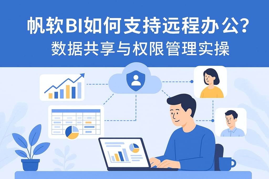帆软BI如何支持远程办公？数据共享与权限管理实操