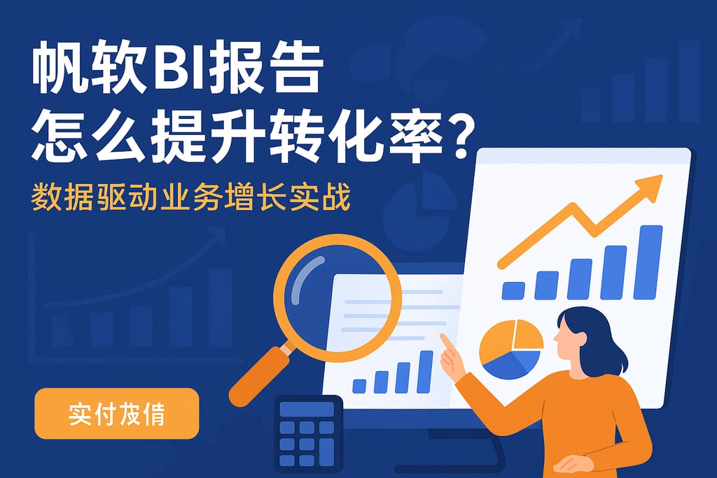 帆软BI报告怎么提升转化率？数据驱动业务增长实战