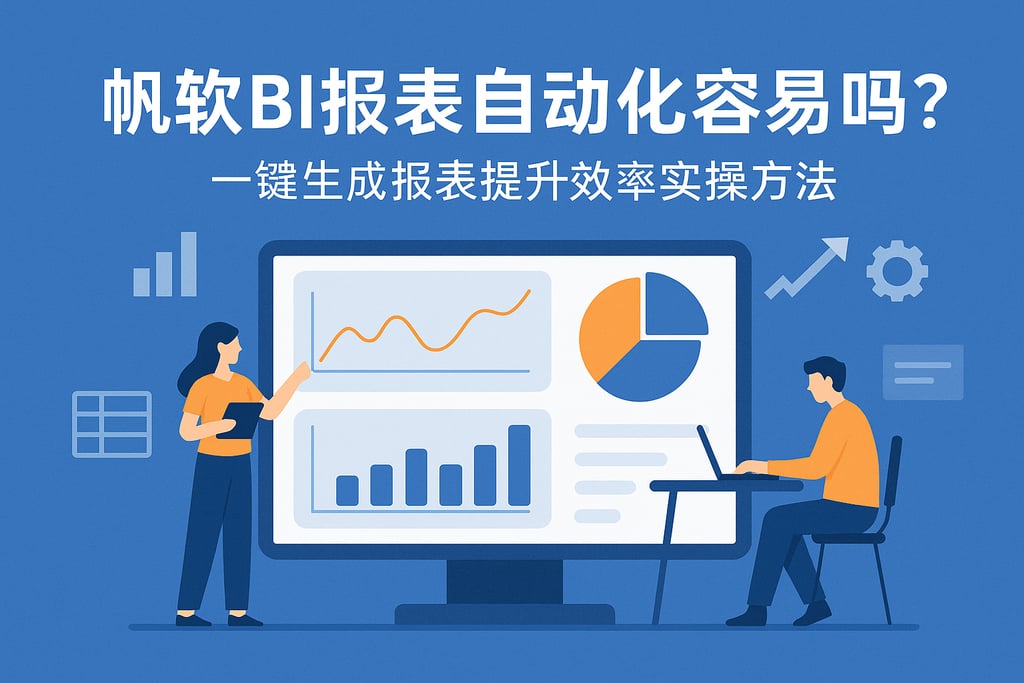 帆软BI报表自动化容易吗？一键生成报表提升效率实操方法