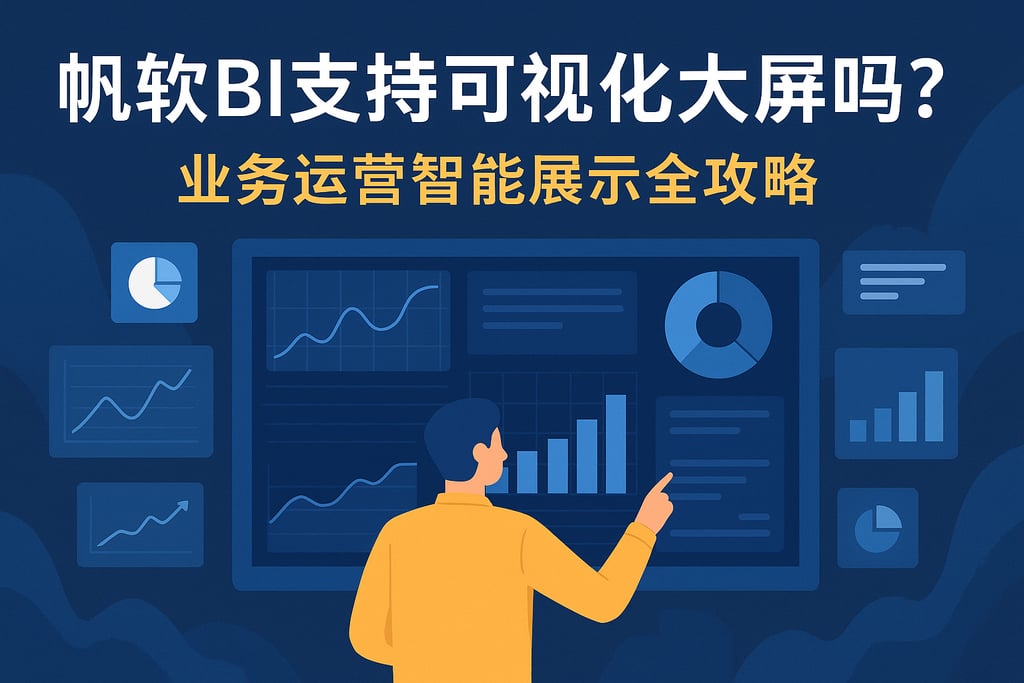 帆软BI支持可视化大屏吗？业务运营智能展示全攻略