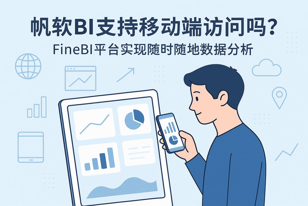 帆软BI支持移动端访问吗？FineBI平台实现随时随地数据分析
