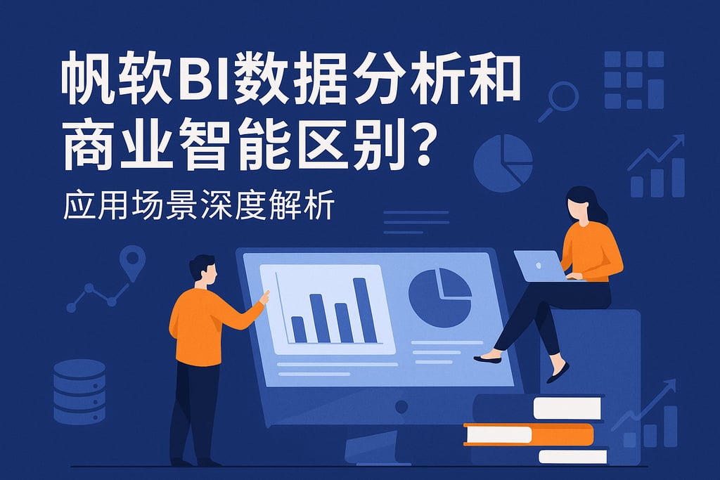 帆软BI数据分析和商业智能区别？应用场景深度解析