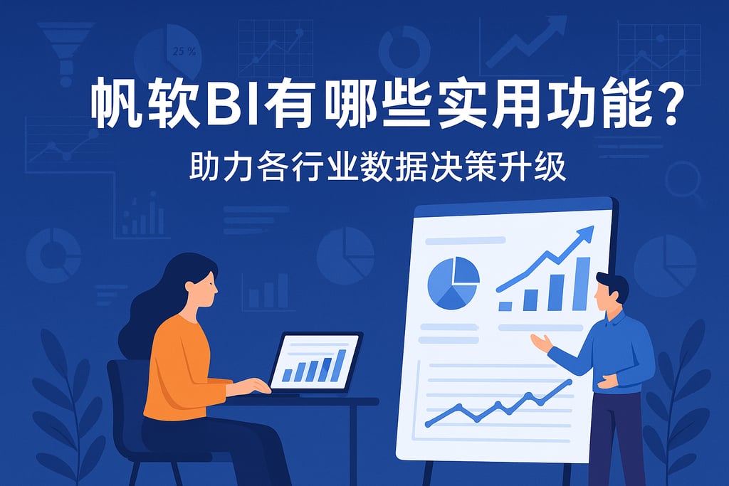 帆软BI有哪些实用功能？助力各行业数据决策升级