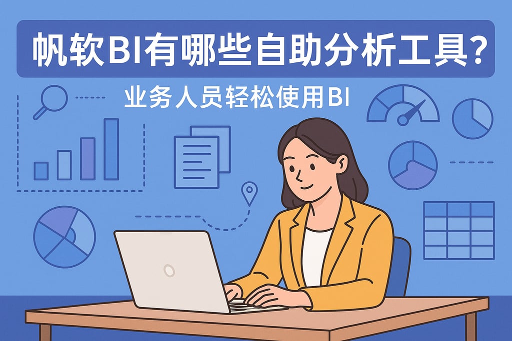 帆软BI有哪些自助分析工具？业务人员轻松使用BI