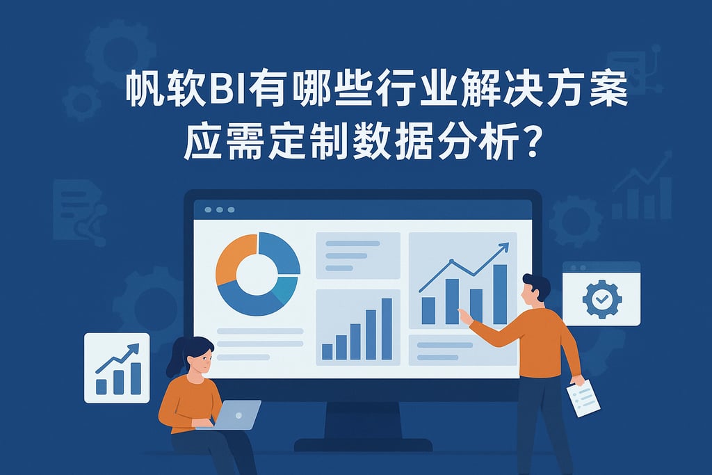 帆软BI有哪些行业解决方案？按需定制数据分析