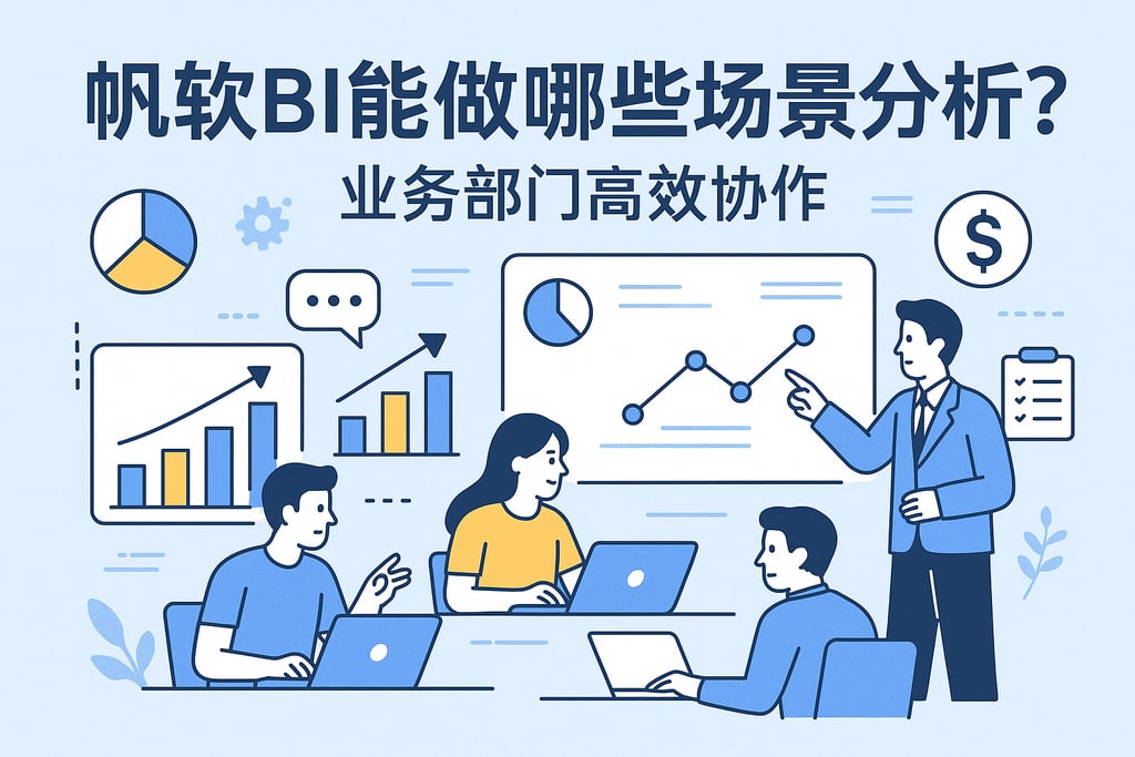 帆软BI能做哪些场景分析？业务部门高效协作