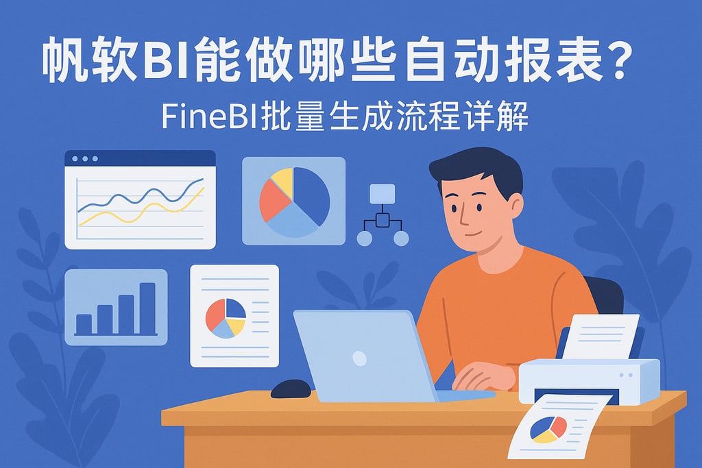 帆软BI能做哪些自动报表？FineBI批量生成流程详解