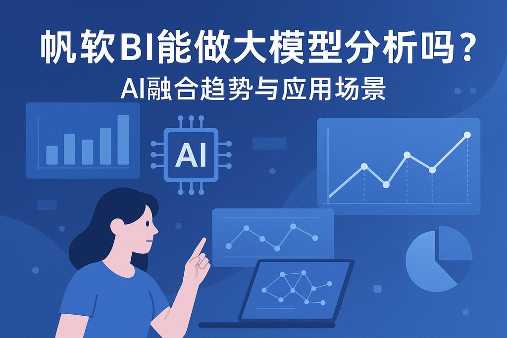 帆软BI能做大模型分析吗？AI融合趋势与应用场景