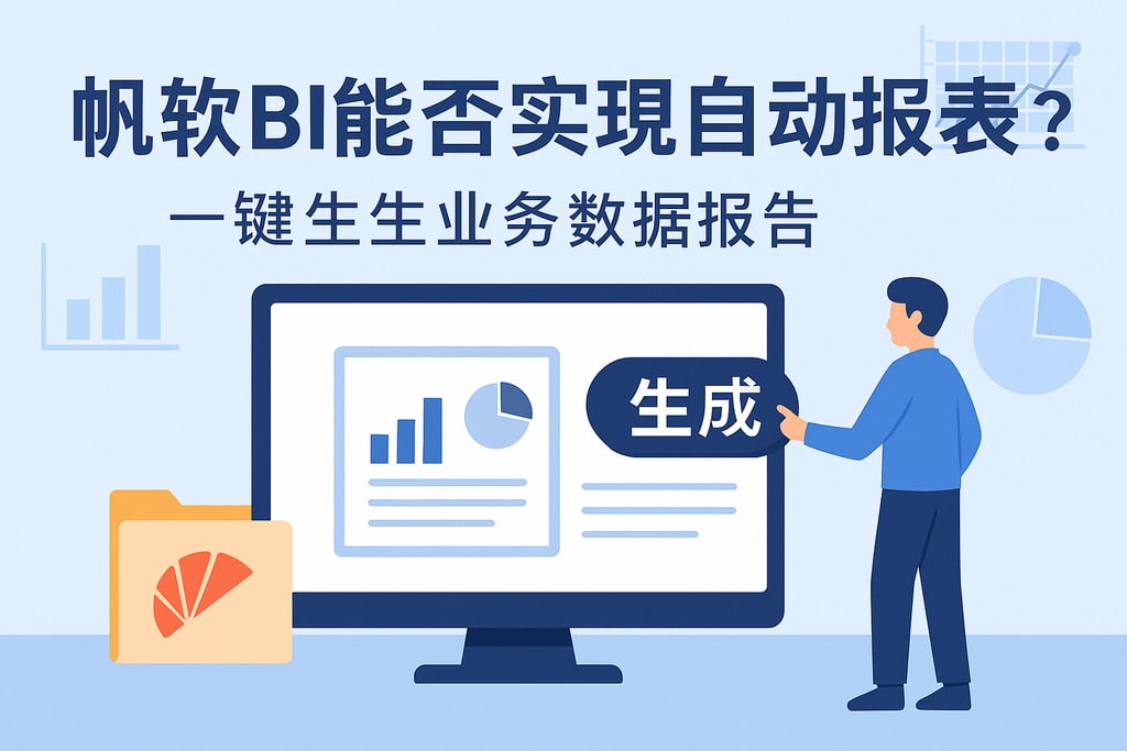 帆软BI能否实现自动报表？一键生成业务数据报告