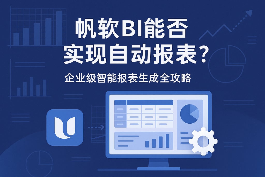帆软BI能否实现自动报表？企业级智能报表生成全攻略
