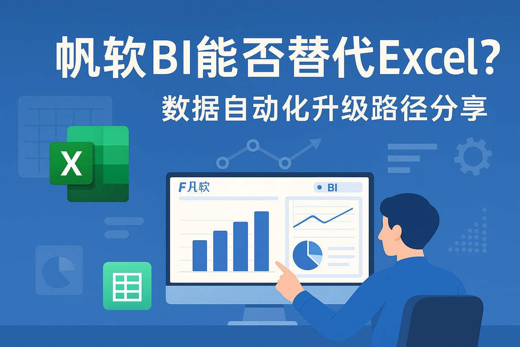 帆软BI能否替代Excel？数据自动化升级路径分享