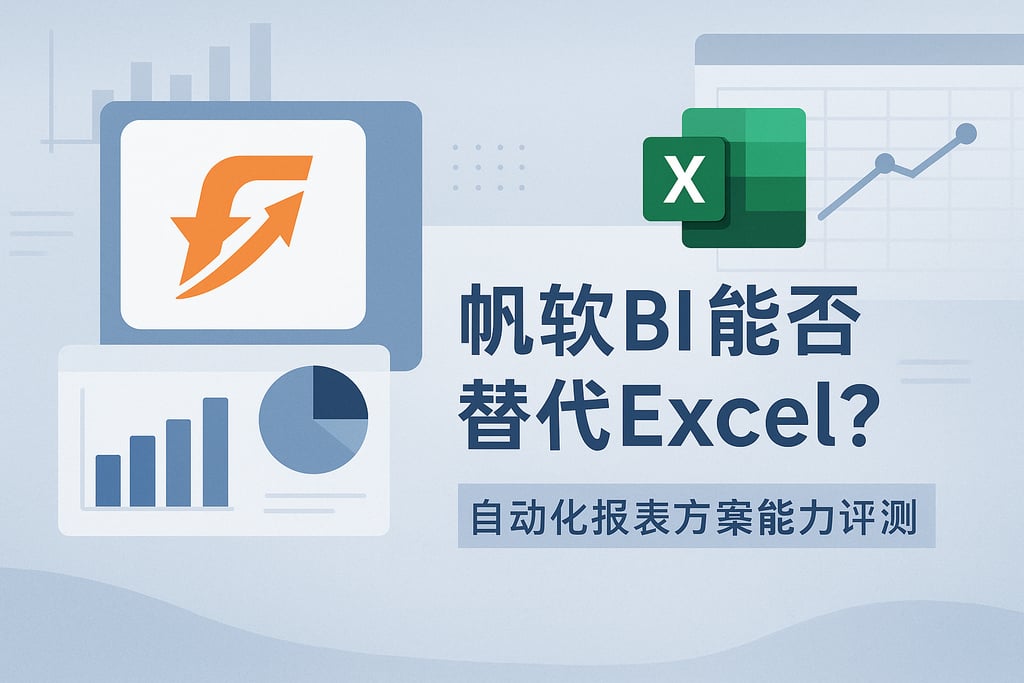 帆软BI能否替代Excel？自动化报表方案能力评测