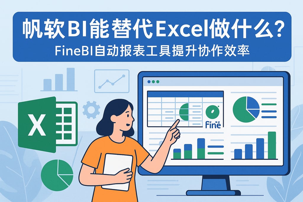帆软BI能替代Excel做什么？FineBI自动报表工具提升协作效率