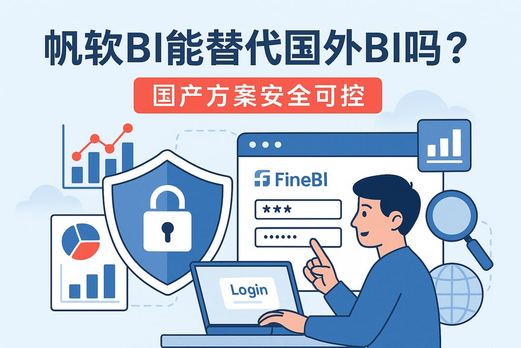 帆软BI能替代国外BI吗？国产方案安全可控