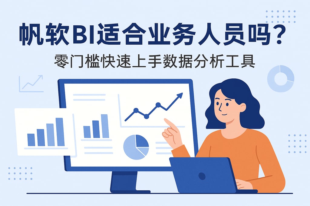 帆软BI适合业务人员吗？零门槛快速上手数据分析工具
