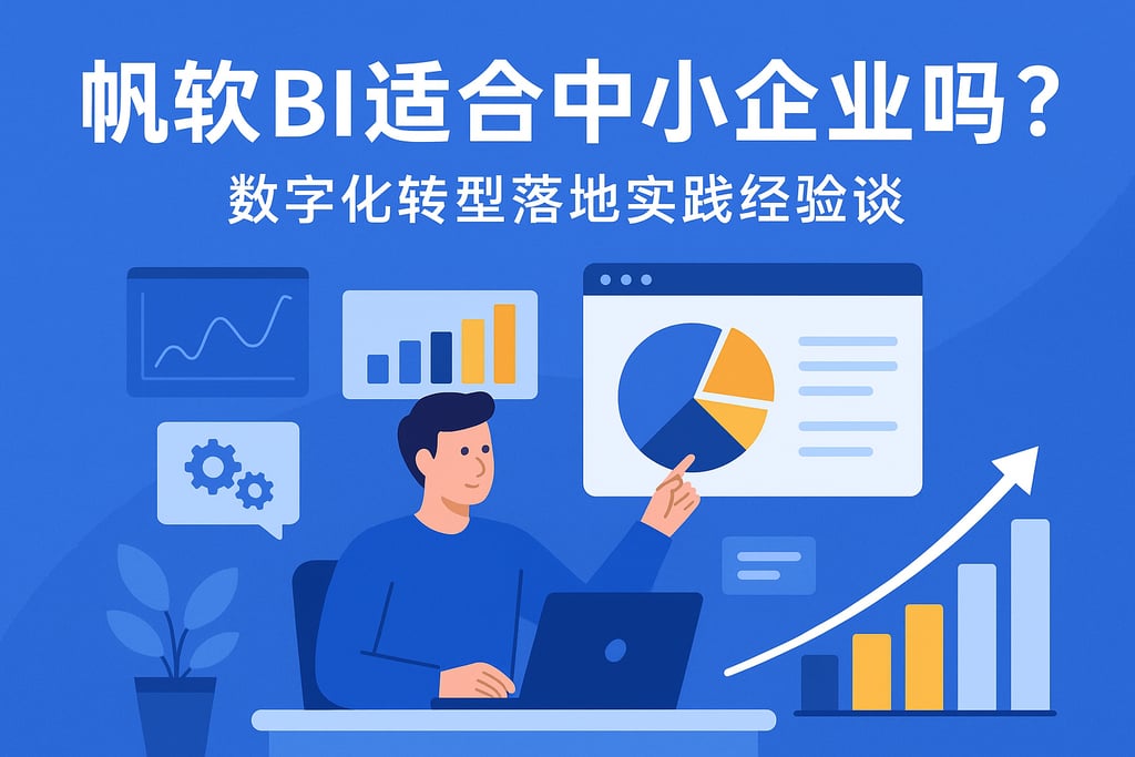 帆软BI适合中小企业吗？数字化转型落地实践经验谈
