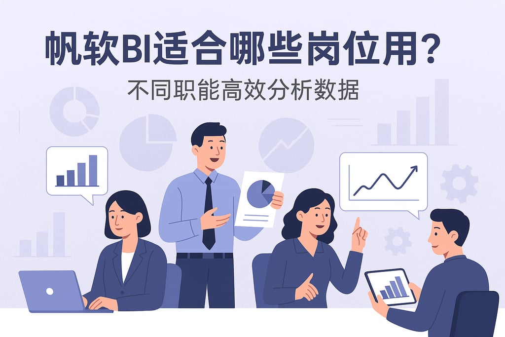 帆软BI适合哪些岗位使用？不同职能高效分析数据
