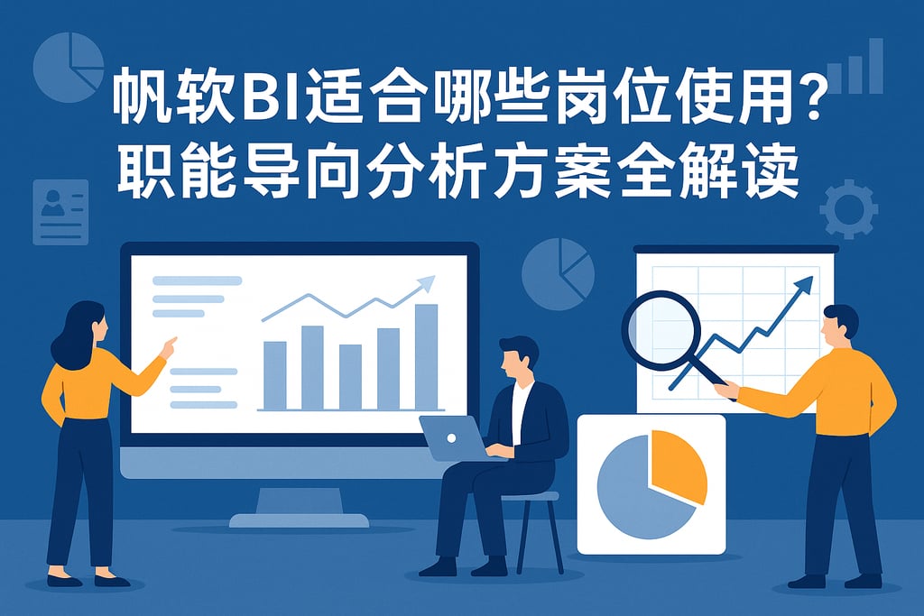 帆软BI适合哪些岗位使用？职能导向分析方案全解读