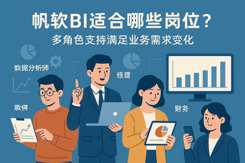 帆软BI适合哪些岗位？多角色支持满足业务需求变化