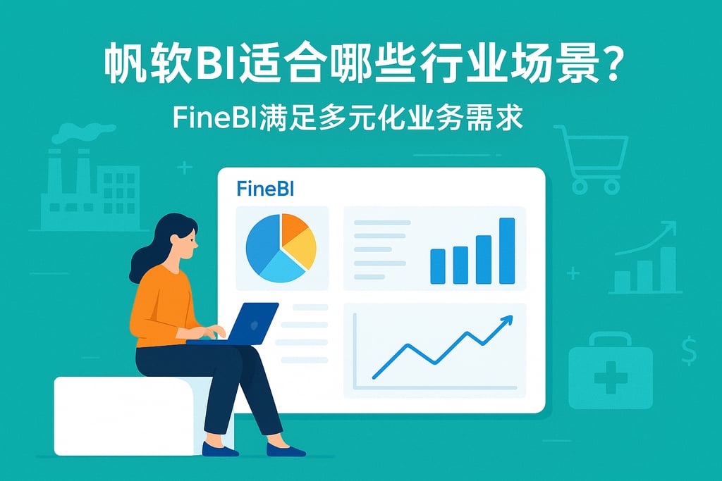 帆软BI适合哪些行业场景？FineBI满足多元化业务需求