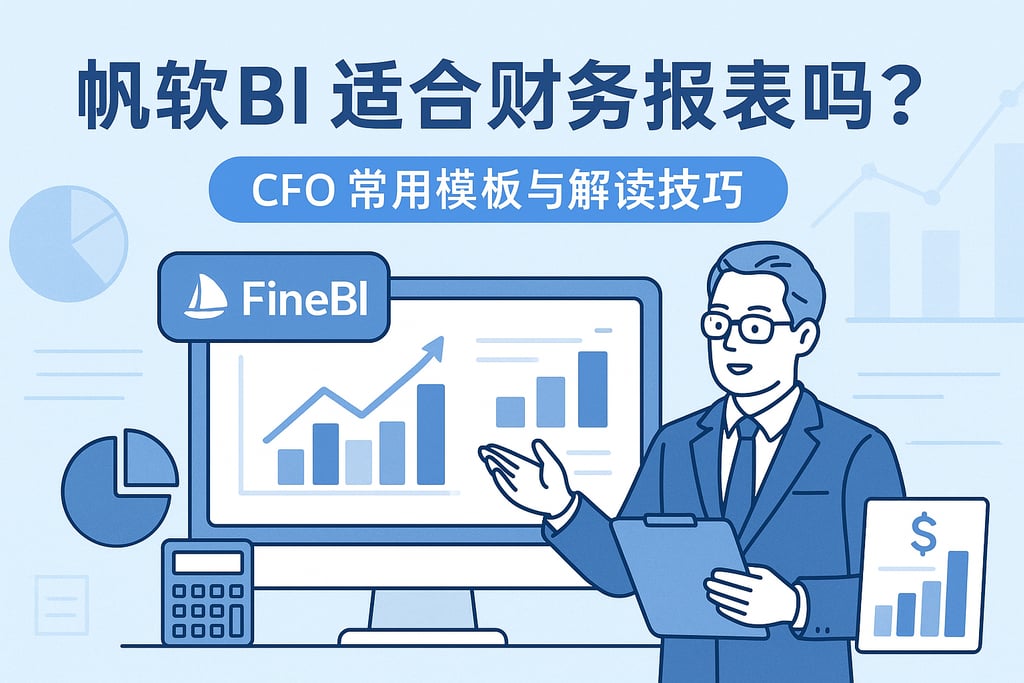 帆软BI适合财务报表吗？CFO常用模板与解读技巧