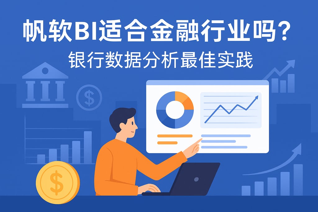 帆软BI适合金融行业吗？银行数据分析最佳实践