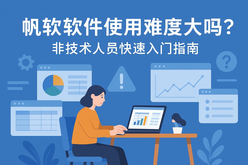 帆软软件使用难度大吗？非技术人员快速入门指南