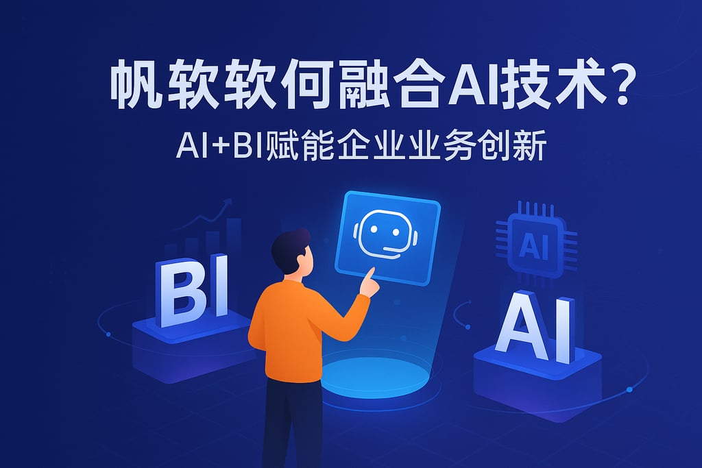 帆软软件如何融合AI技术？AI+BI赋能企业业务创新