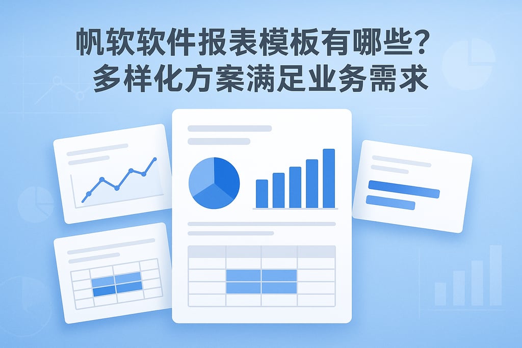 帆软软件报表模板有哪些？多样化方案满足业务需求