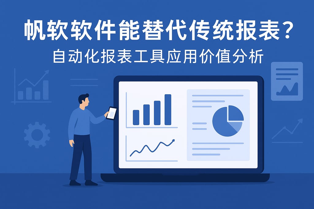 帆软软件能替代传统报表吗？自动化报表工具应用价值分析
