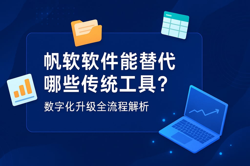 帆软软件能替代哪些传统工具？数字化升级全流程解析