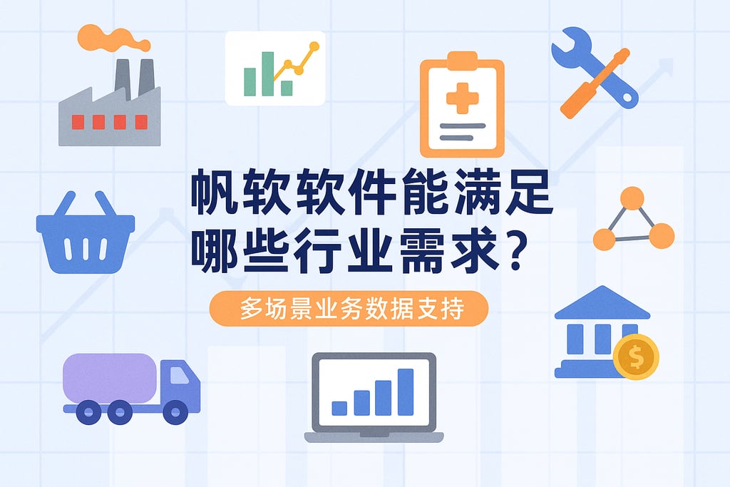 帆软软件能满足哪些行业需求？多场景业务数据支持