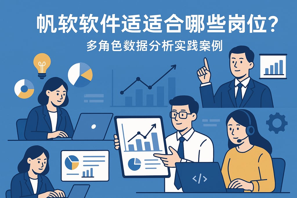 帆软软件适合哪些岗位使用？多角色数据分析实践案例