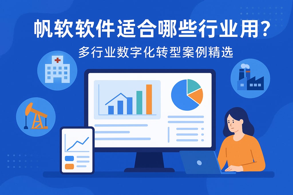 帆软软件适合哪些行业应用？多行业数字化转型案例精选