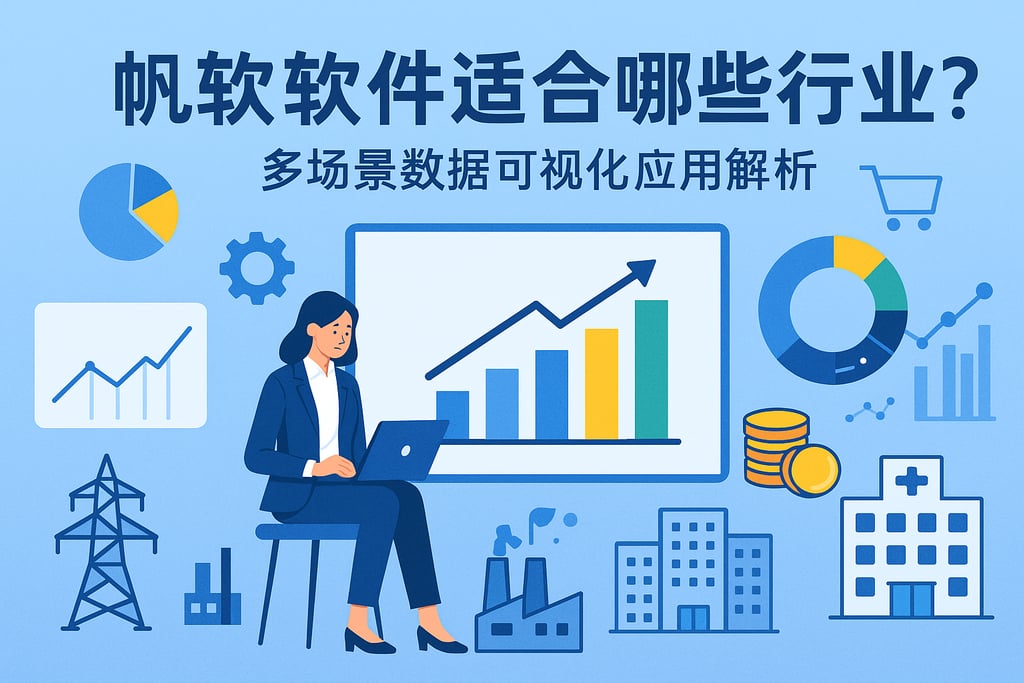 帆软软件适合哪些行业？多场景数据可视化应用解析