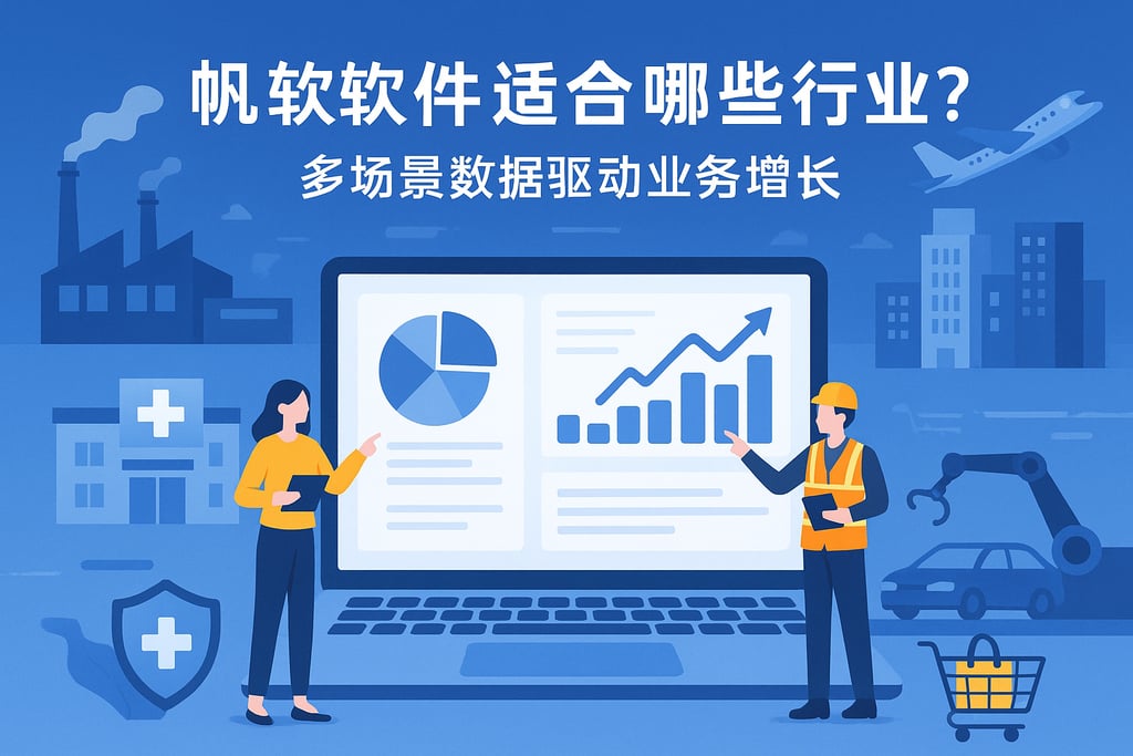 帆软软件适合哪些行业？多场景数据驱动业务增长