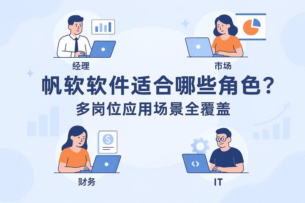 帆软软件适合哪些角色？多岗位应用场景全覆盖