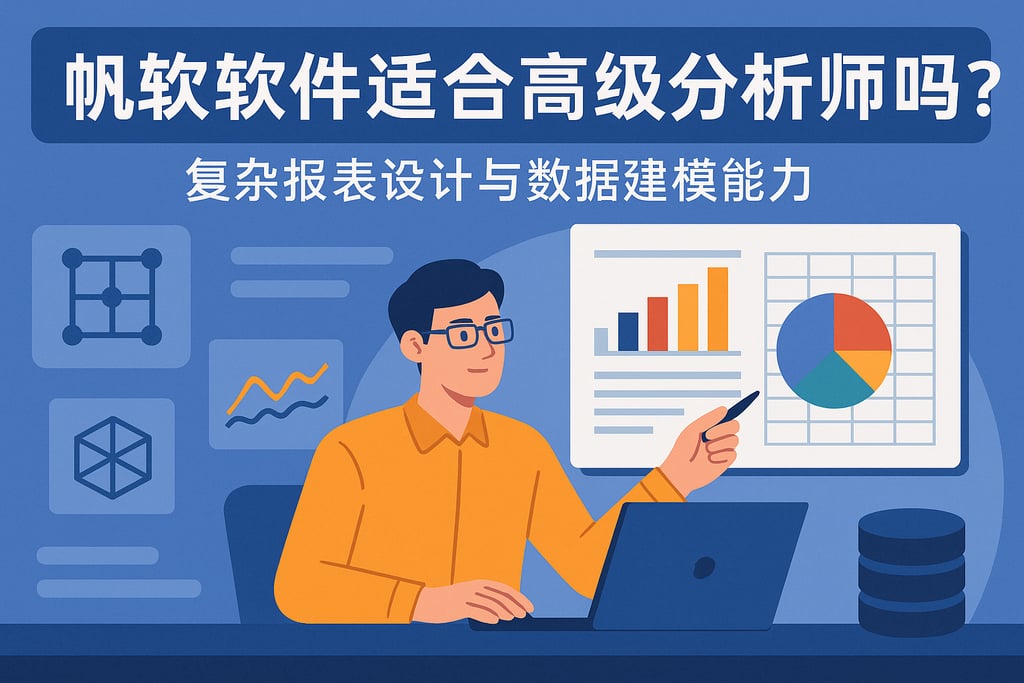 帆软软件适合高级分析师吗？复杂报表设计与数据建模能力