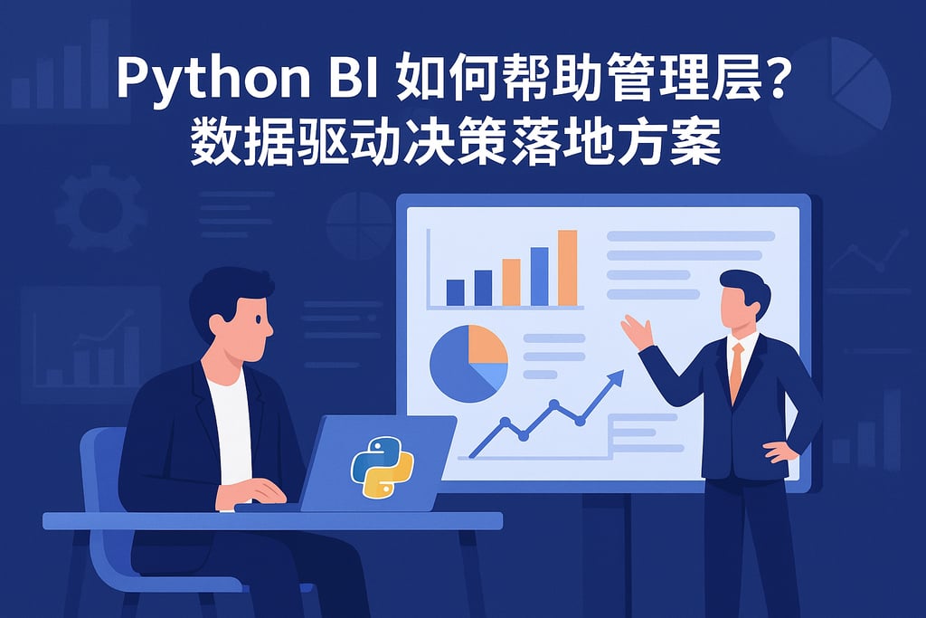 PythonBI如何帮助管理层？数据驱动决策落地方案