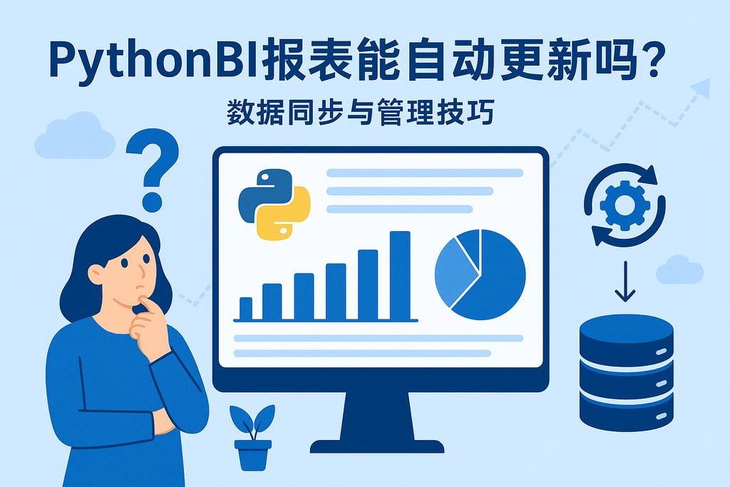 PythonBI报表能自动更新吗？数据同步与管理技巧