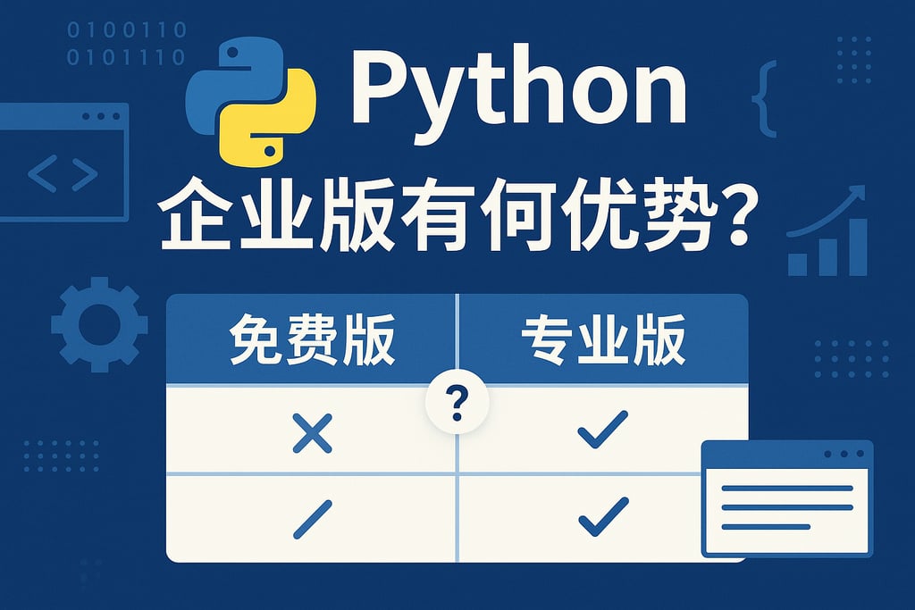 Python企业版有何优势？免费版与专业版功能对比