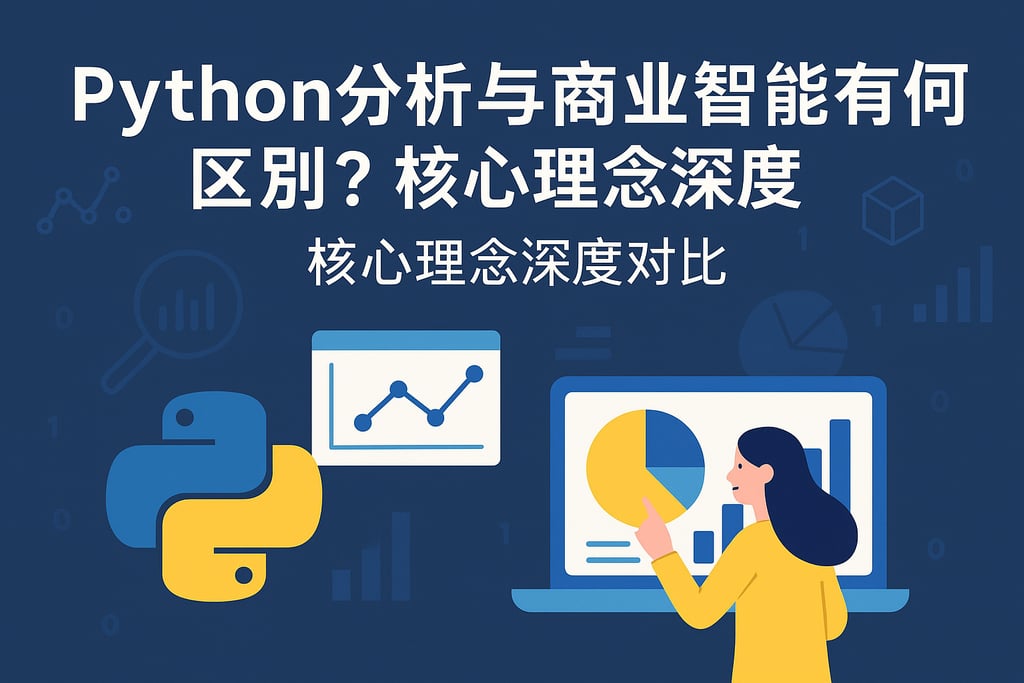 Python分析和商业智能有何区别？核心理念深度对比