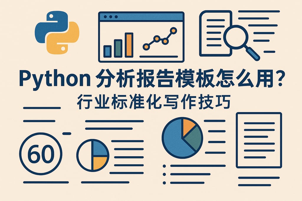 Python分析报告模板怎么用？行业标准化写作技巧