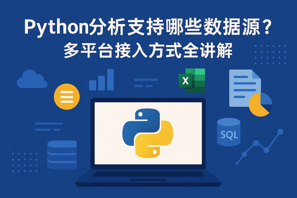 Python分析支持哪些数据源？多平台接入方式全讲解