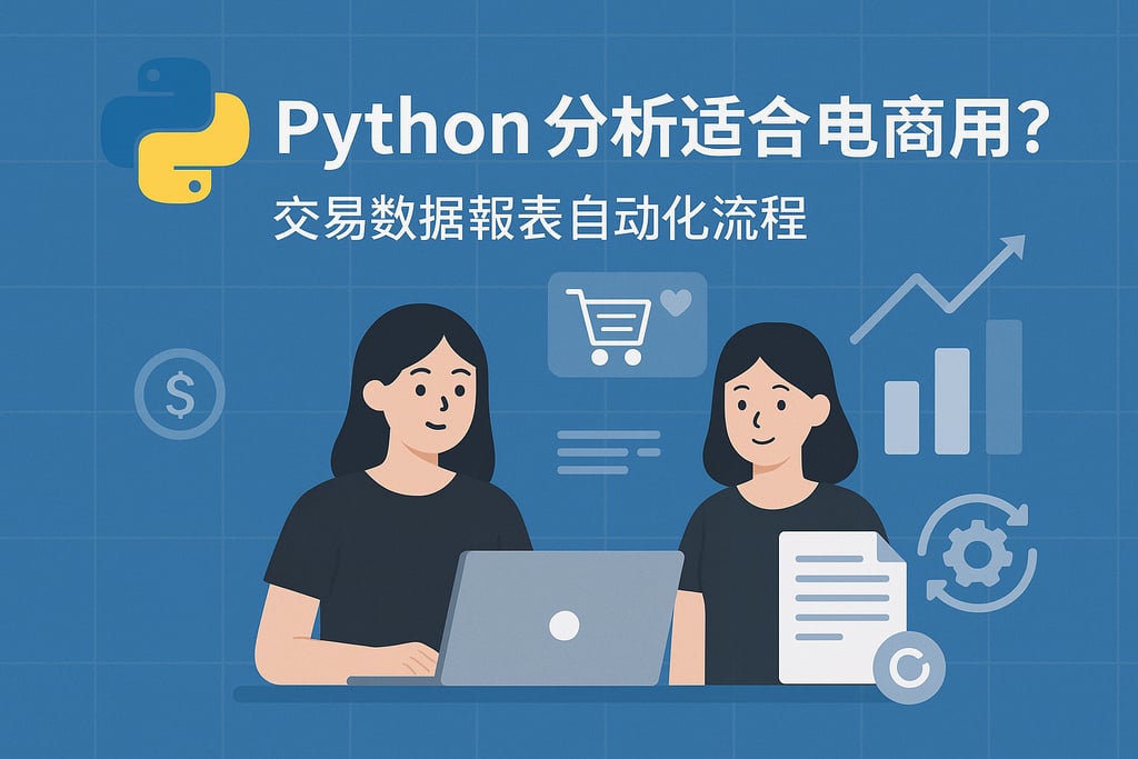 Python分析适合电商吗？交易数据报表自动化流程